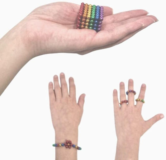 Magnetic Rainbow Balls – 216 Pièces (5 mm)