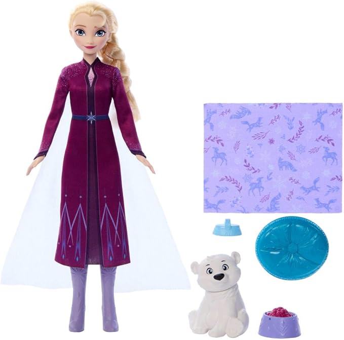Poupée Elsa avec Ourson Polaire – Disney Frozen – Mattel