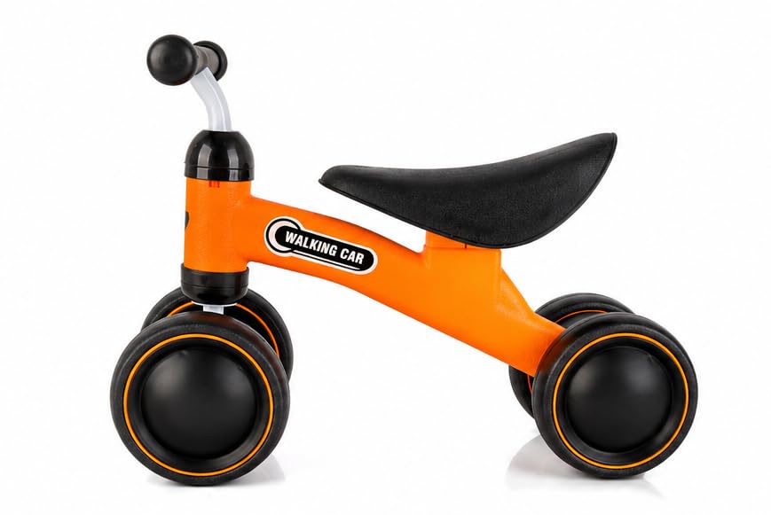Push Ride On Car pour Bébé – Vélo d’Équilibre 4 Roues Sans Pédales 1-2 Ans