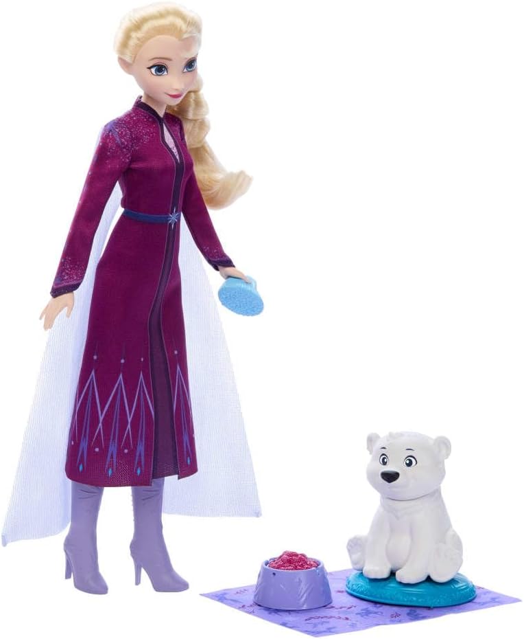Poupée Elsa avec Ourson Polaire – Disney Frozen – Mattel
