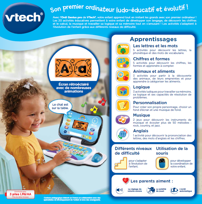 Ordi Genius Pro Noir VTech