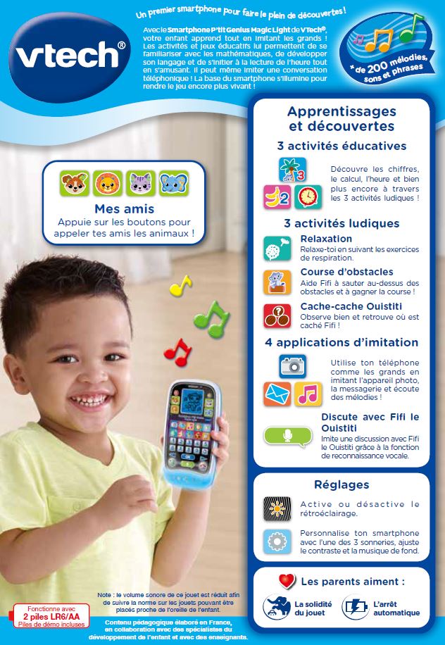 Smartphone P'tit Genius Magic Light VTech