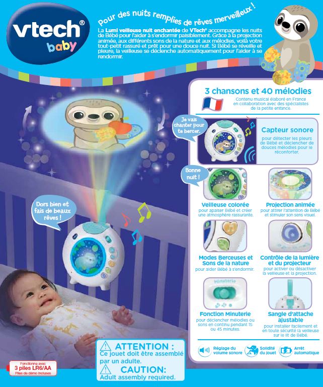 Veilleuse Lumi Nuit Enchantée Blanche VTech