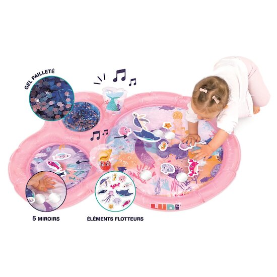 Tapis d’Eau Sirène Rose - LUDI