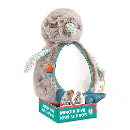 Kiwi Câlin LUDI – Mon Premier Doudou Miroir Tout Doux