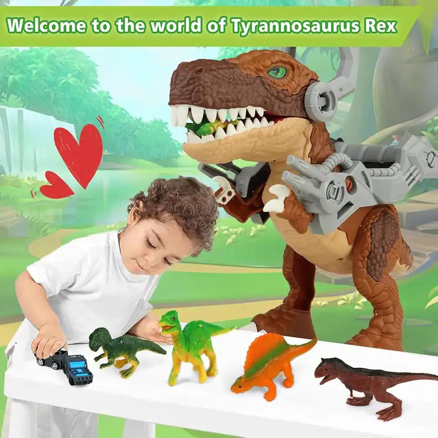 Parking avec véhicules dinosaures Jurassic World