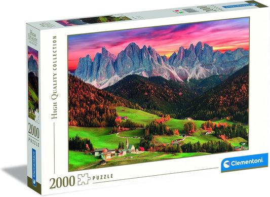 Puzzle 2000 pièces – Al Di Funes, Alpes Italiennes – Clementoni