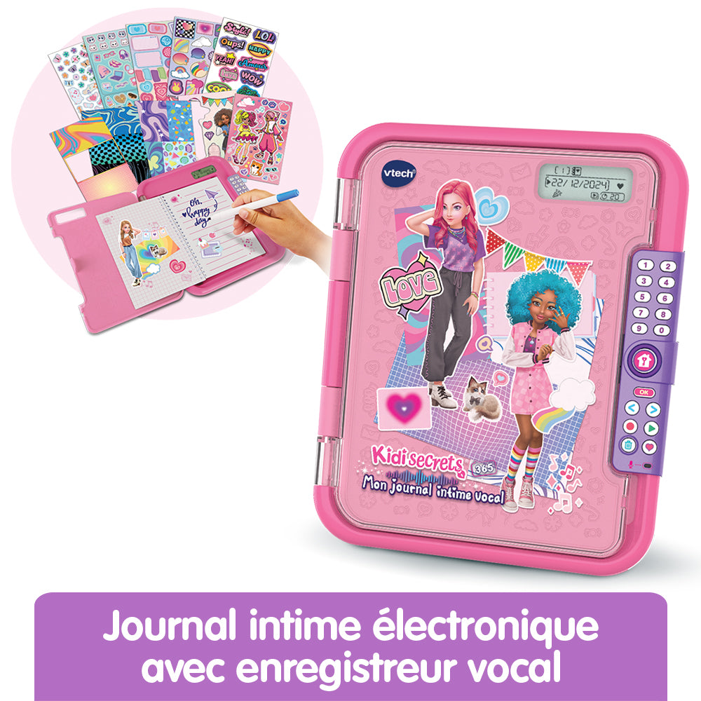 KidiSecrets 365 Mon Journal Intime Vocal Rose VTech