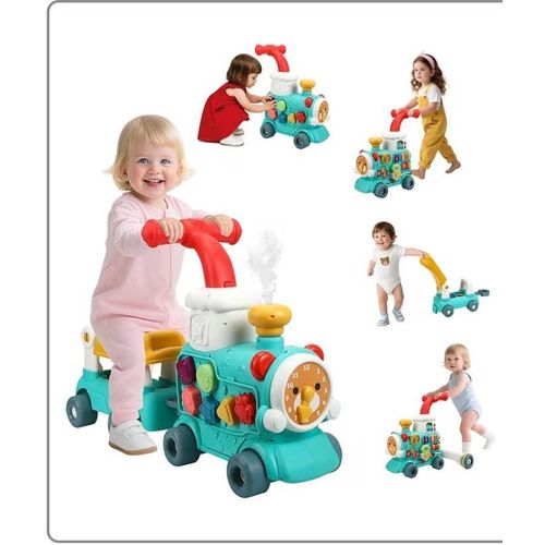 Baby Walker Train – Trotteur Musical 5 en 1 Vert - Bibi-Irn