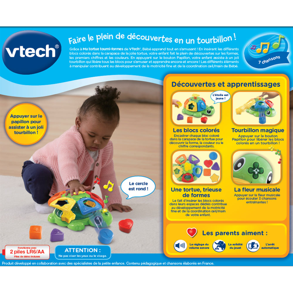 Tortue Tourni-Formes VTech