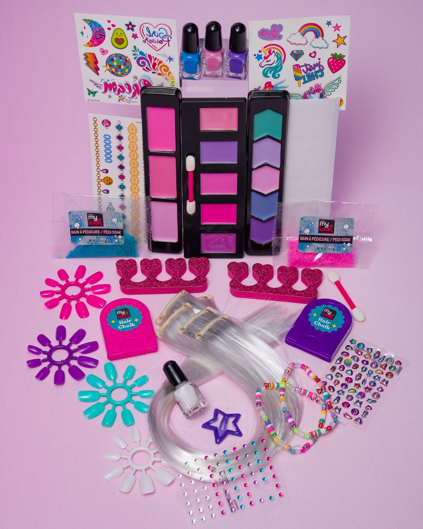 Coffret beauté 9 en 1 - Yeux, lèvres, ongles et cheveux - Cra-Z-Art