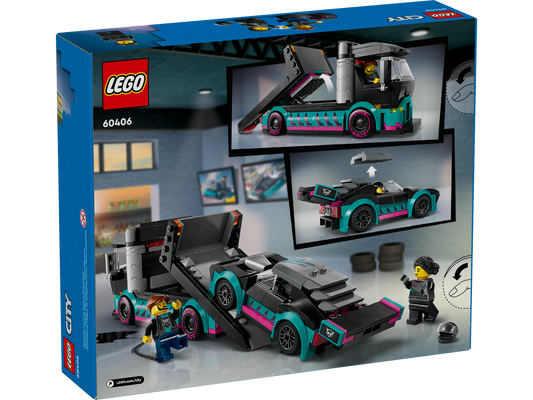 LEGO® City – La Voiture de Course et le Camion de Transport