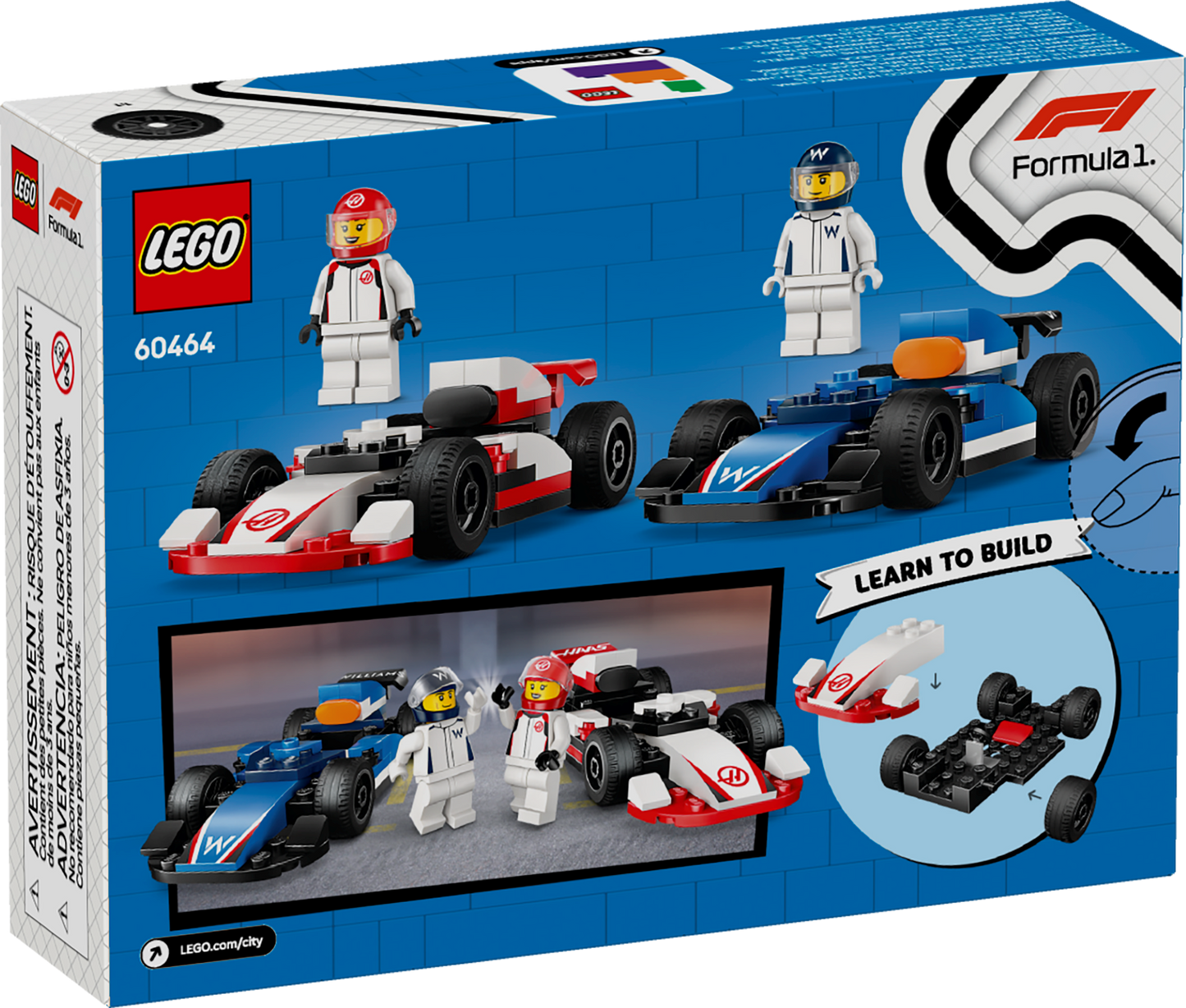 Voitures de course de F1® Williams Racing et Haas F1® - LEGO® City
