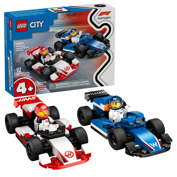 LEGO® City 60464 - Les Voitures F1® Williams Racing et Haas