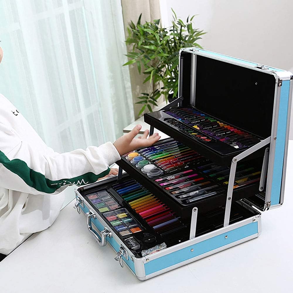 Coffret d’Art Artnico 158 Pièces – Valise Bleue / Rose