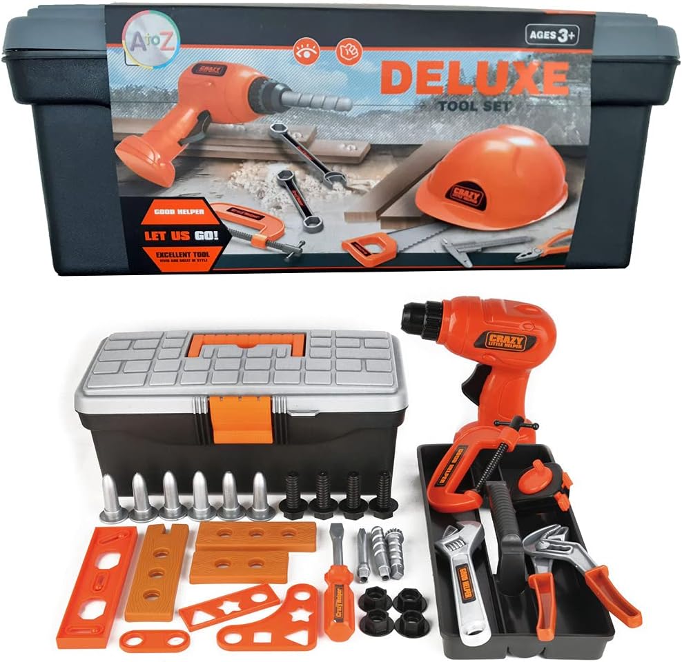 Deluxe Tool Set – Mallette d'Outils Noire avec Casque