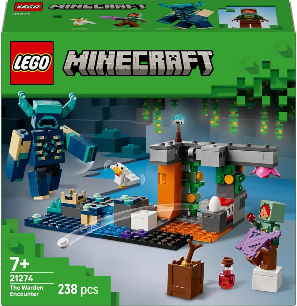 LEGO Minecraft : L’Affrontement du Warden – Set de Construction 21274