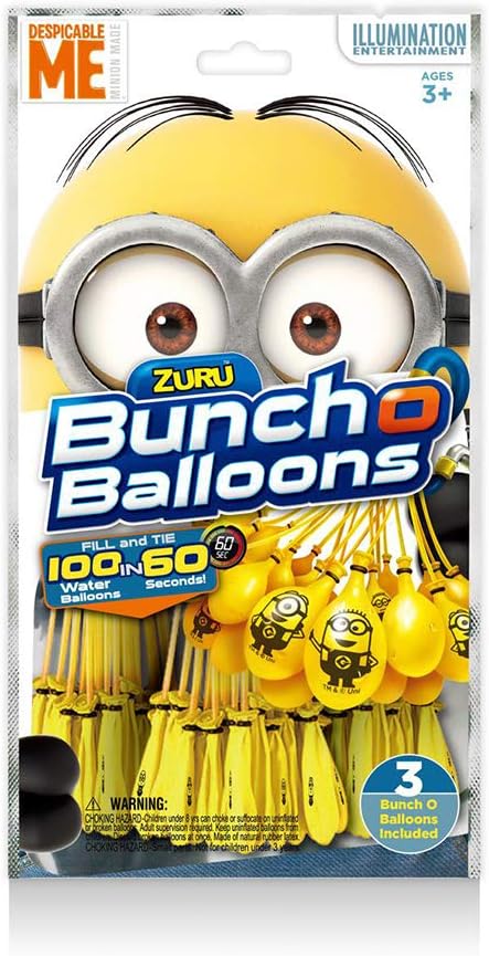ZURU Bunch O Balloons Minions – Pack de 100 Ballons à Eau