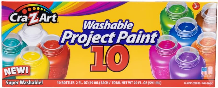 Cra-Z-Art - 10 Pots de Peinture Lavable