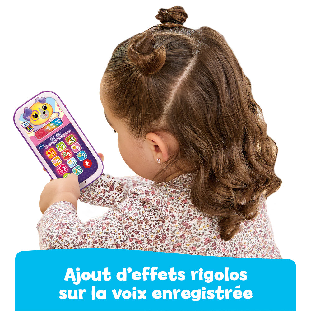 Téléphone Allô Bébé Messages Magiques Rose VTech