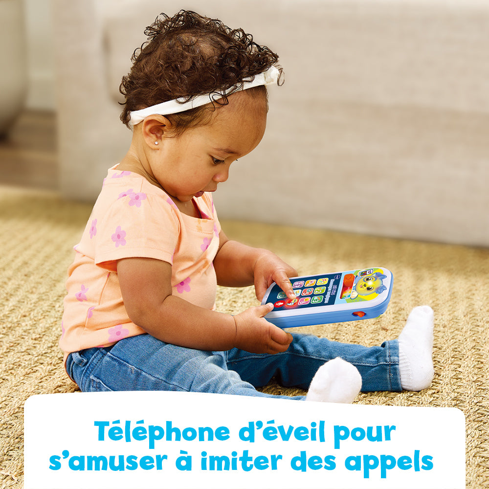 Téléphone Allô Bébé Messages Magiques Bleu VTech