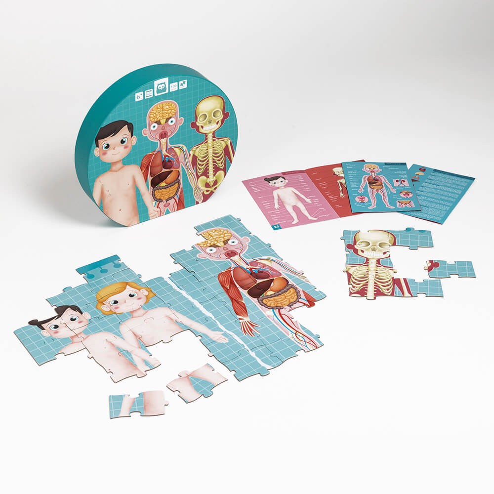 Puzzle Corps Humain 100 Pièces – Découverte de l'Anatomie pour Enfants