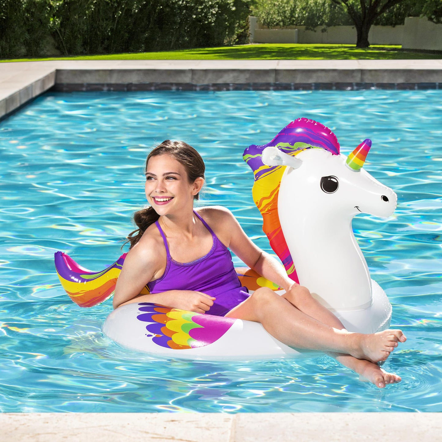 Bouée Fantasy Unicorn™ 110 x 80 x 71 cm – Bestway®