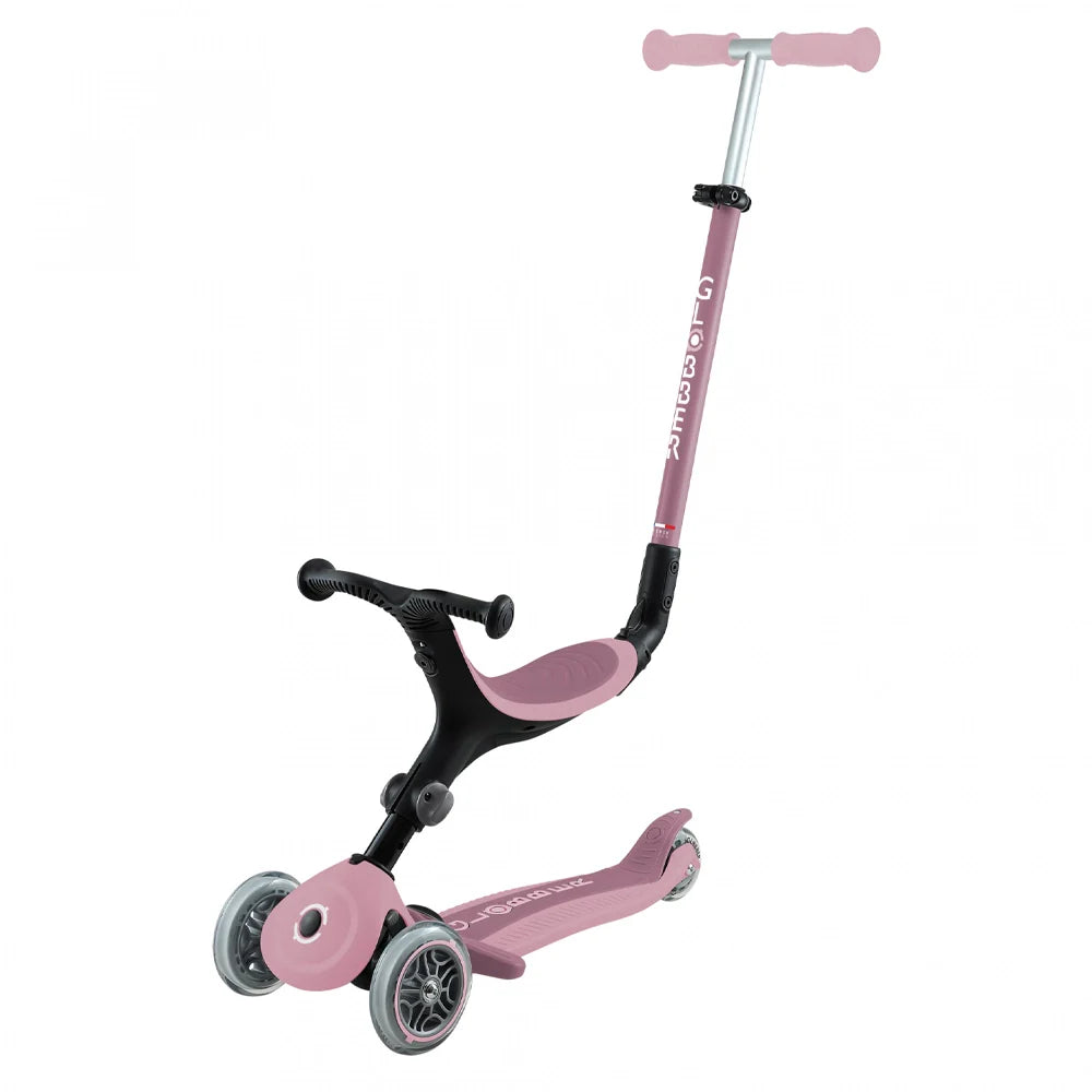 Trottinette évolutive GO UP Activ' Eco Lights 360° - Berry Pink - Globber