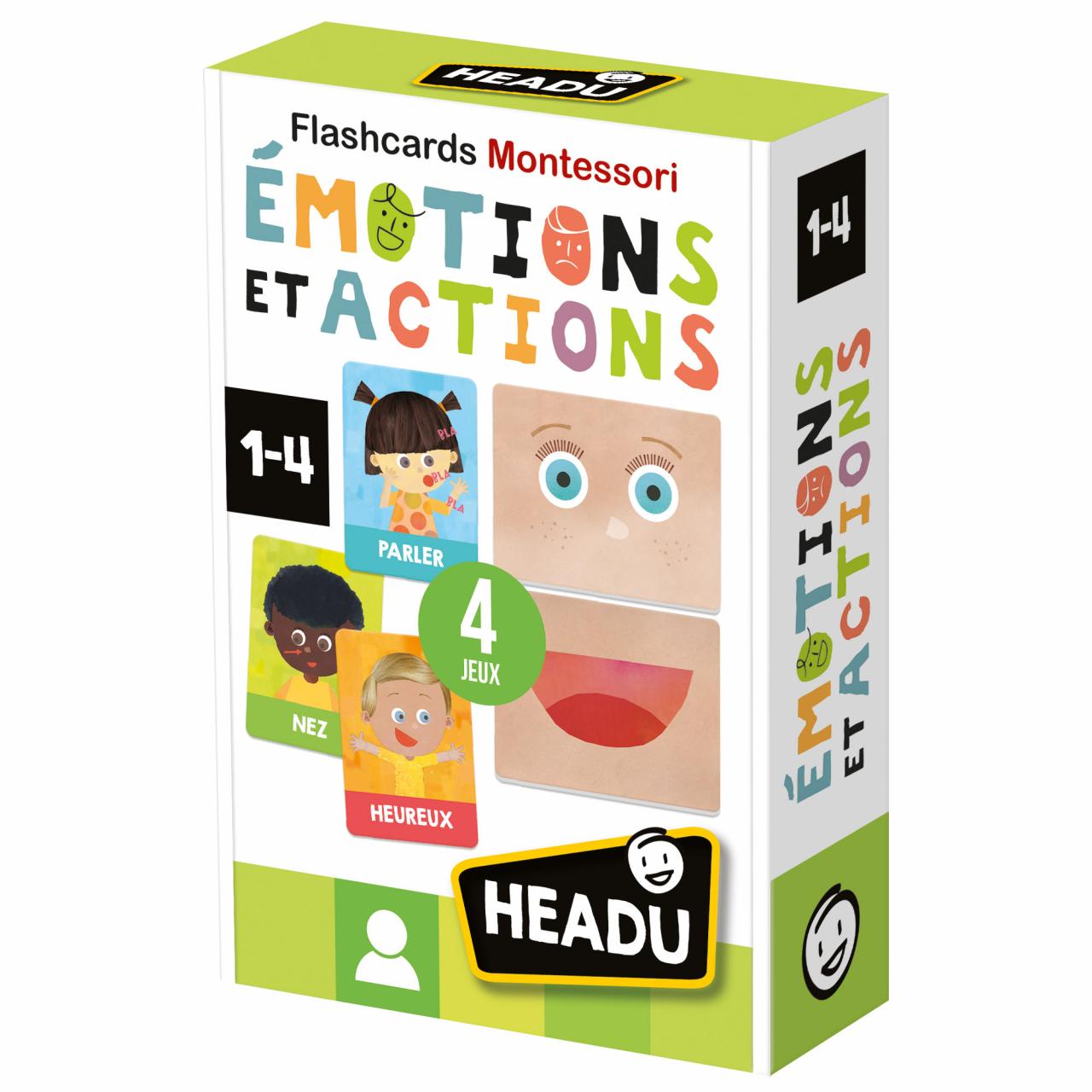 Flashcards Montessori Émotions et Actions – Headu