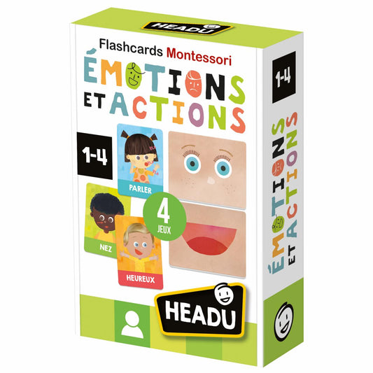 Flashcards Montessori Émotions et Actions – Headu