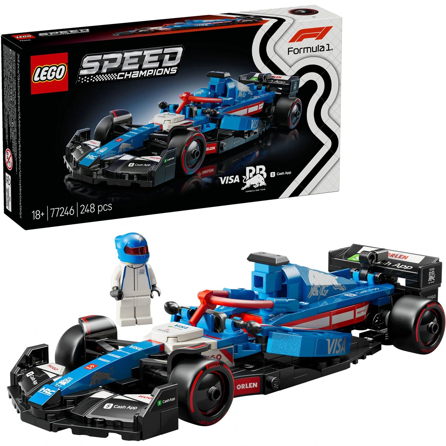 LEGO® Speed Champions 77246 - Visa Cash App RB VCARB 01 F1® Race Car