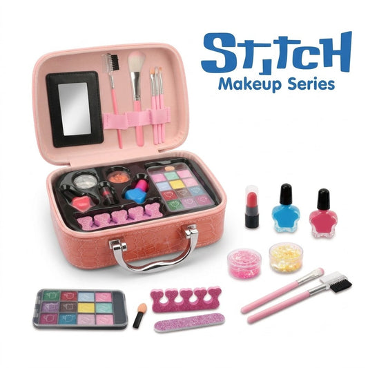 Mallette de Maquillage pour Enfant – Stitch Makeup Series – Réplique non officielle, non affiliée à la marque