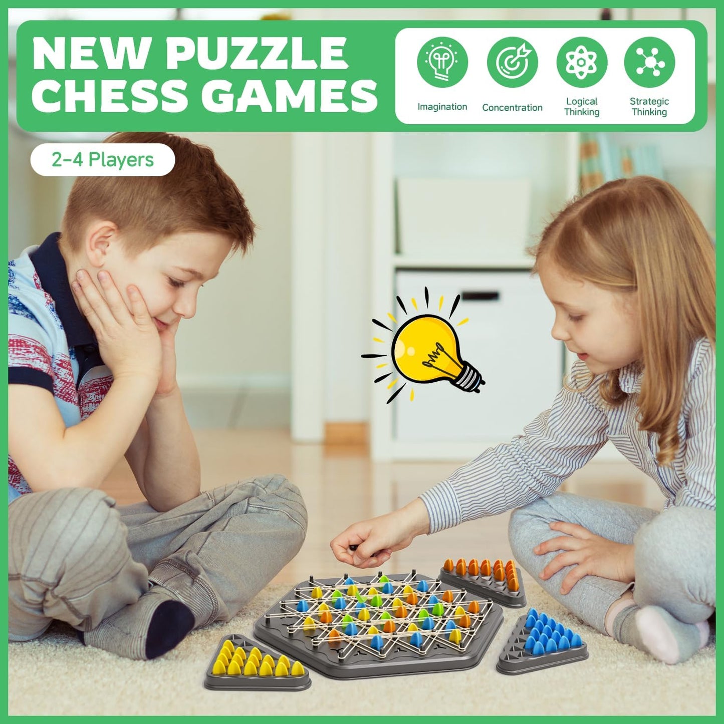 Jeu d’Échecs Triangulaire à Chaîne