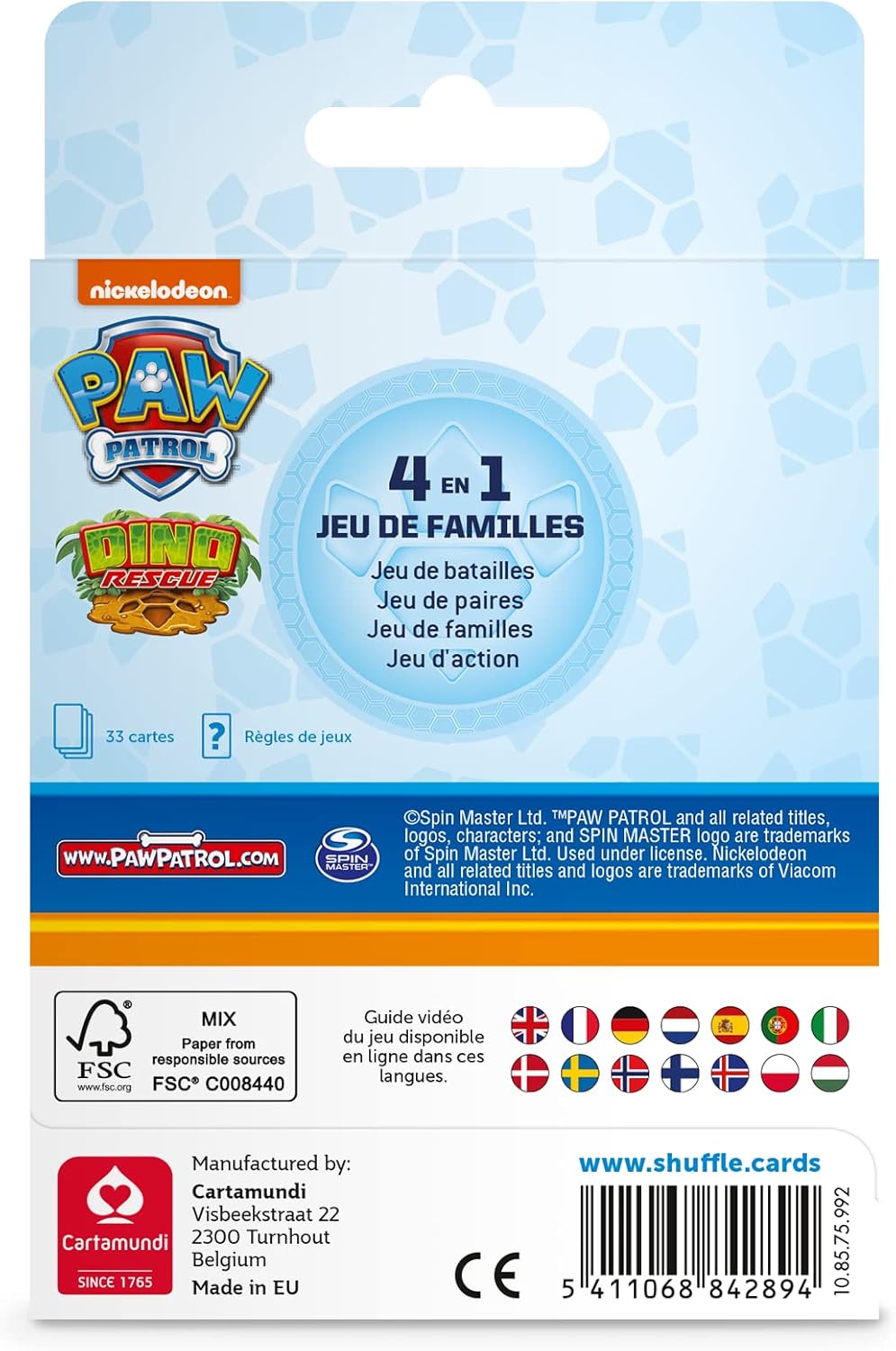Shuffle - Pat Patrouille 4 Jeux en 1