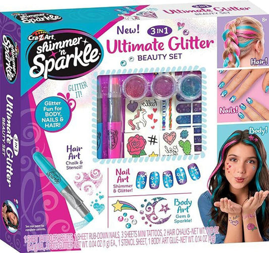 Cra-Z-Art Shimmer N Sparkle – Coffret Beauté 3 en 1