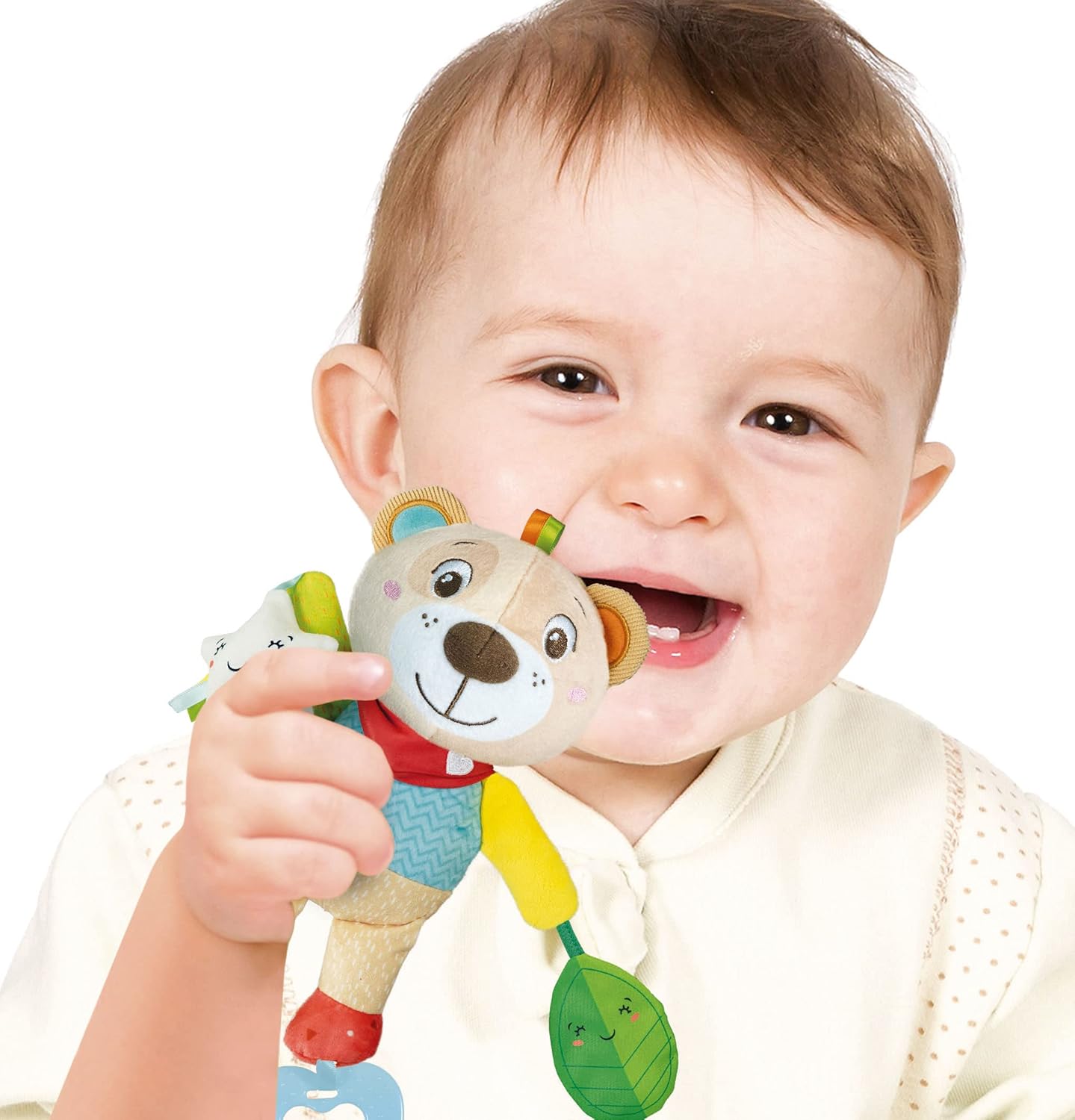 Peluche Clip & Go Ourson Hochet - Clementoni