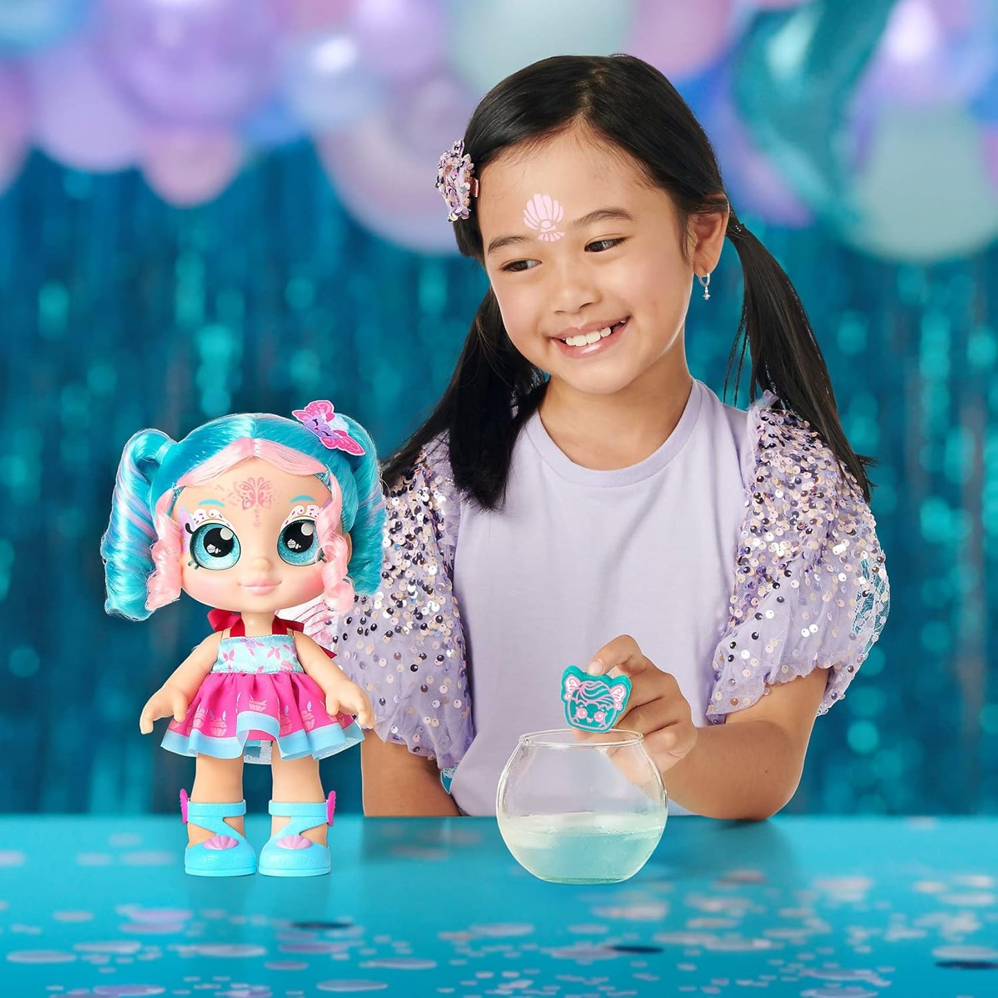 Kindi Kids Dress Jessicake Fairy – Poupée avec maquillage magique