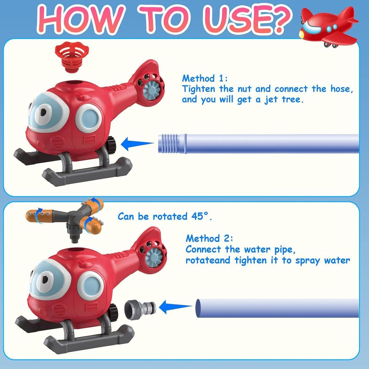 Hélicoptère Aquatique – Arroseur Rotatif