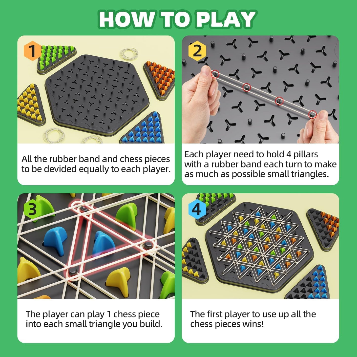 Jeu d’Échecs Triangulaire à Chaîne