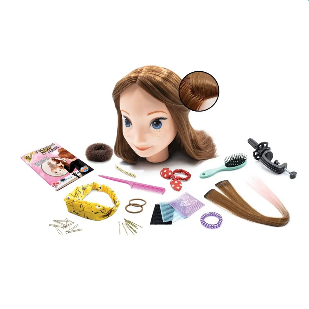 Professional Studio – Tête à Coiffer avec Accessoires Buki – 7A+