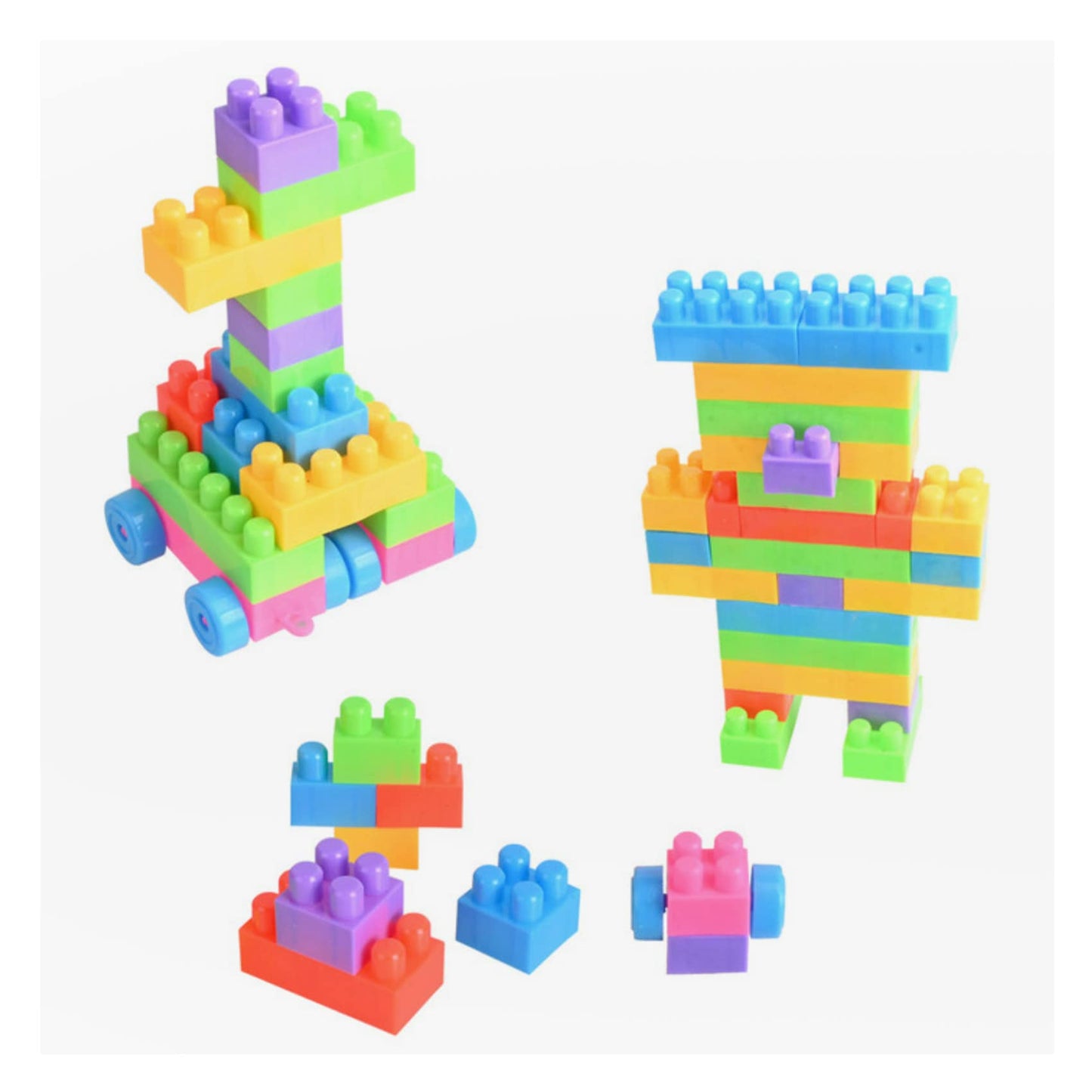 Funny Blocks - 120 pièces - Multicolore