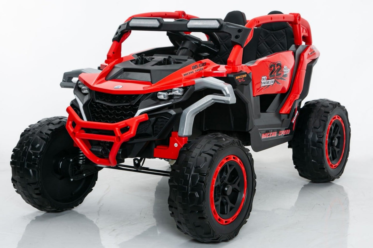 Buggy Électrique Tout-Terrain Enfant 12V – UTV 2 Places avec Télécommande et Suspensions