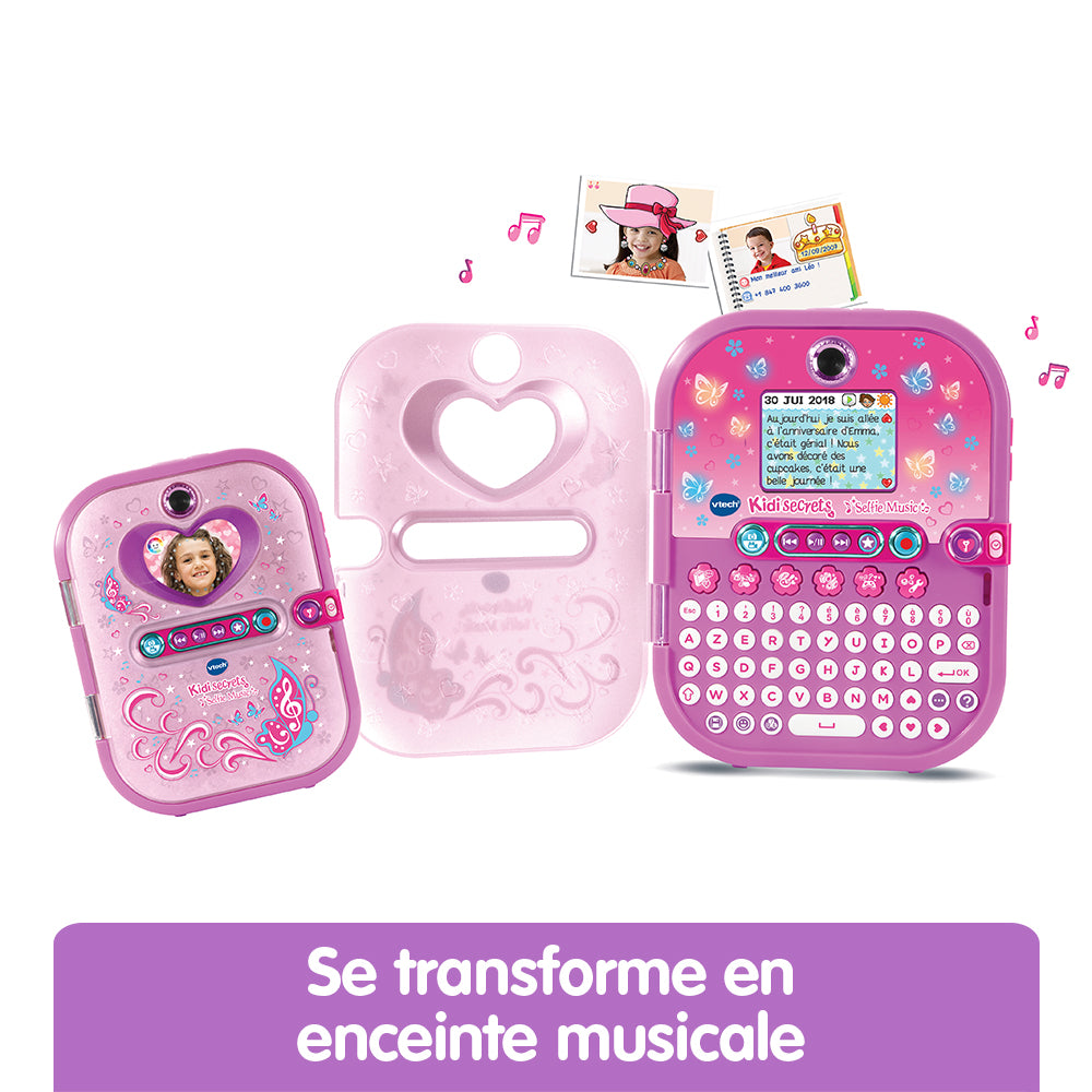 Journal Intime Électronique KidiSecrets Selfie Music VTech