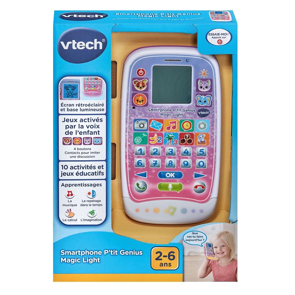 Smartphone P'tit Genius Magic Light Rose VTech