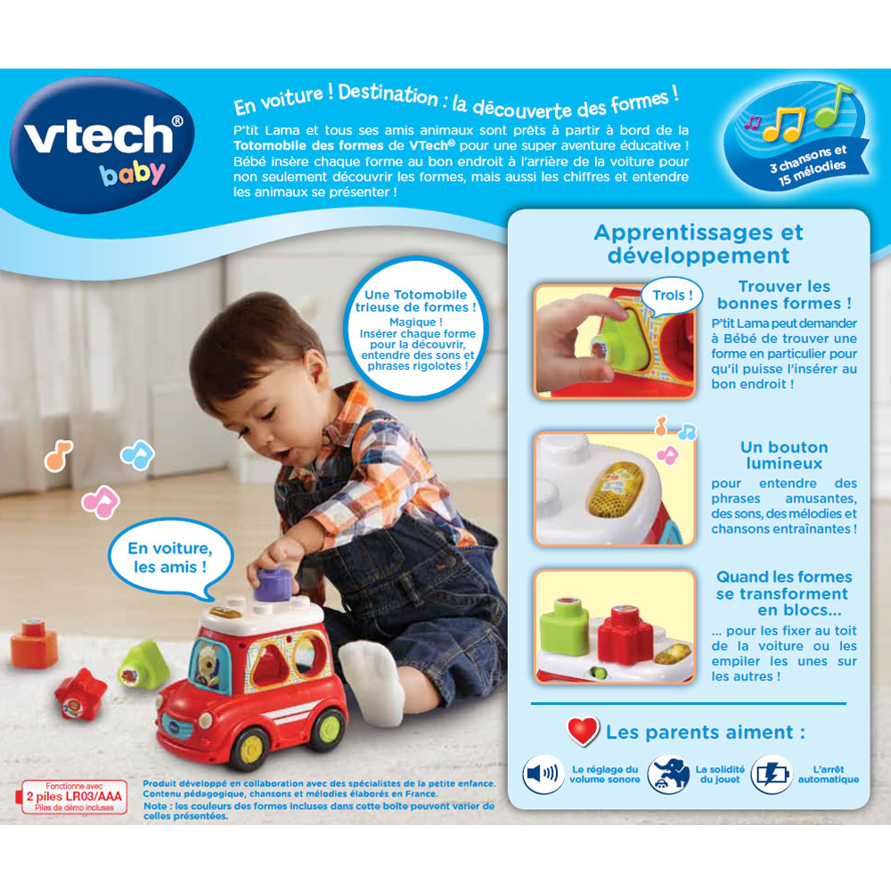 Totomobile des Formes Baby Loulous VTech