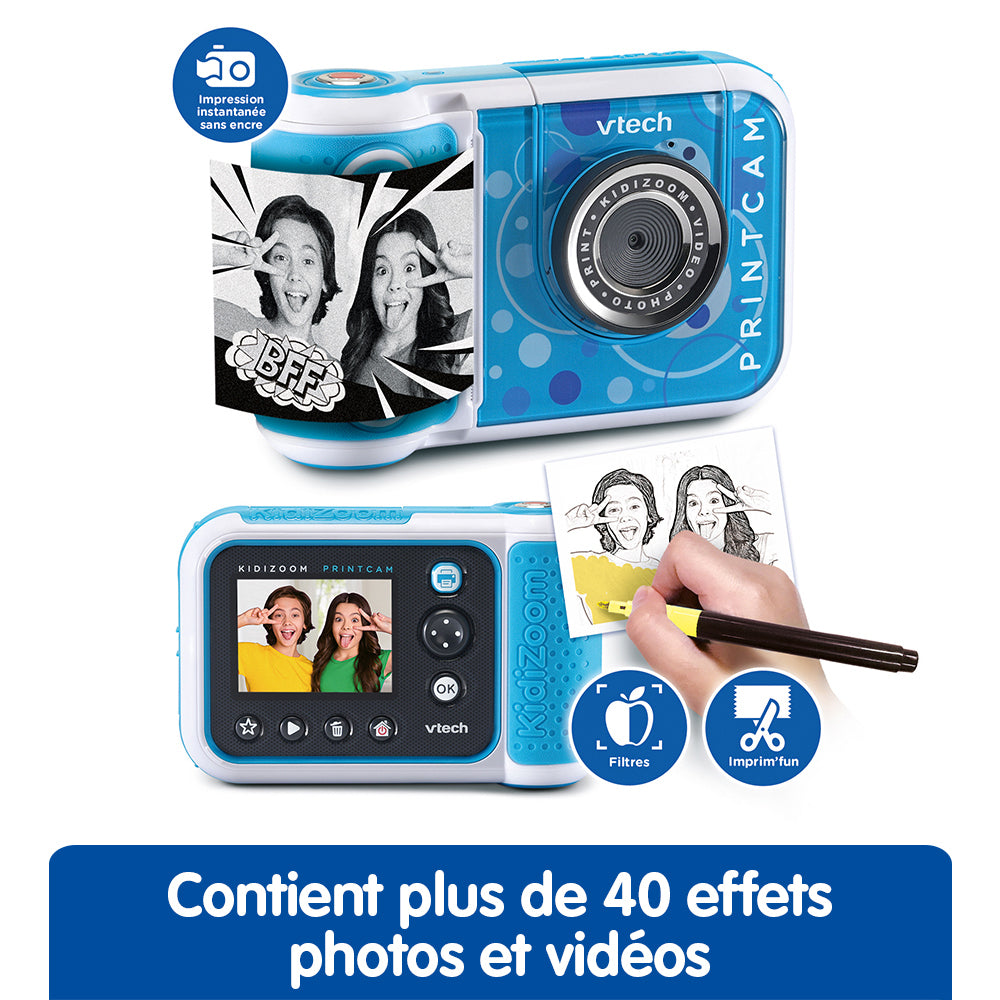 Appareil Photo KidiZoom Print Cam Bleu VTech