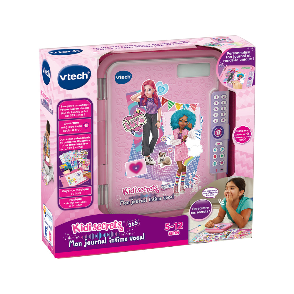 KidiSecrets 365 Mon Journal Intime Vocal Rose VTech
