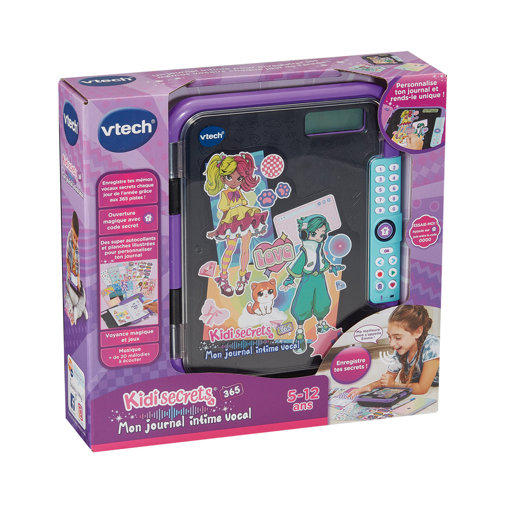 KidiSecrets 365 Mon Journal Intime Vocal Noir VTech