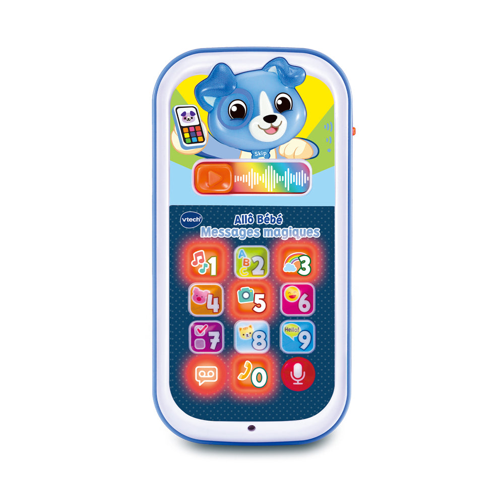Téléphone Allô Bébé Messages Magiques Bleu VTech