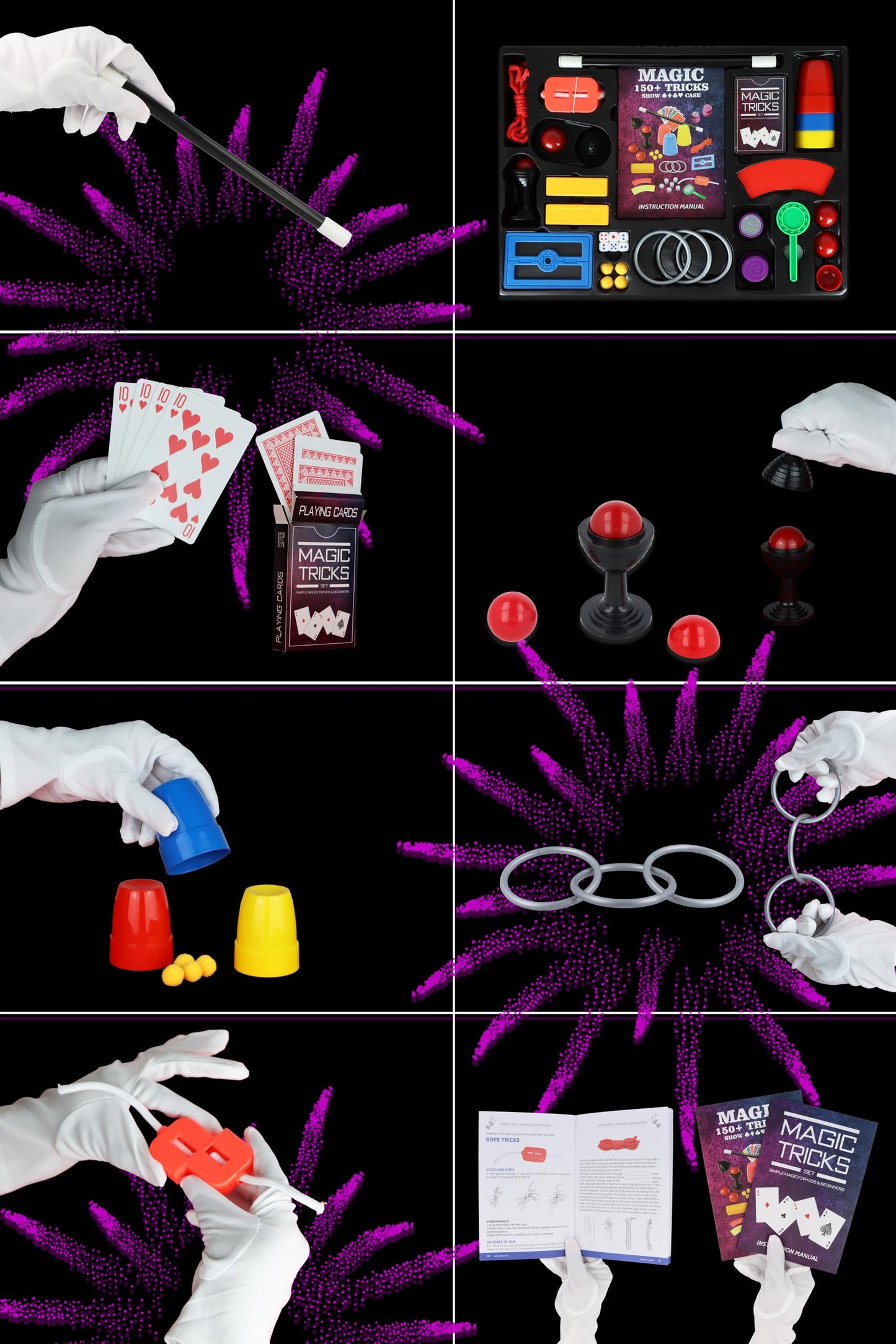 Coffret de Magie pour Enfants – 150 Tours avec Livret d’Instructions